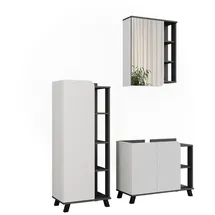 Vicco Karen 3-tlg. Anthrazit/Weiß