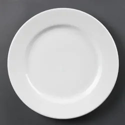 Olympia Whiteware Teller mit breitem Rand 31cm