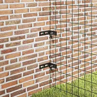 vidaXL Wand-Eckverbinder 10 Sets  Anthrazit/Stahl