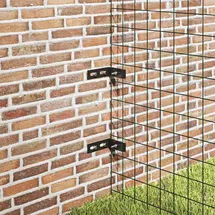 vidaXL Wand-Eckverbinder 10 Sets  Anthrazit/Stahl