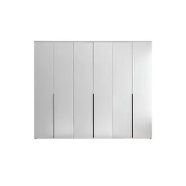 Stella Trading Drehtürenschrank 6-türig 270 x 225 x 52 cm Weiß