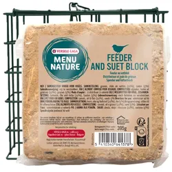 VERSELE-LAGA Menu Nature Fettblock mit Samen + wiederverwendbarem Futtermittel 395g