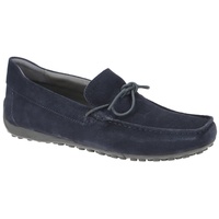 GEOX Snake Mokassin Schuhe dunkel-blau Schleife U3507D für Herren,