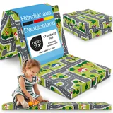 eloneo Gästematratze Kinder faltbare Klappmatratze Gästebett, Höhe 9 cm