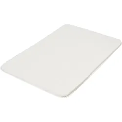 Badematte KLEINE WOLKE "Marco", weiß, H:20mm, Polyester, Badematten, Badteppich, Uni Farben