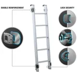 AirPass Aluminiumleiter für Dachzelt, 130cm, Aluminium