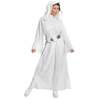Rubies Rubie ́s Kostüm »Star Wars Prinzessin Leia«, Original lizenzierte 'Star Wars' Verkleidung für Frauen weiß