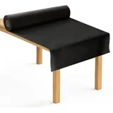 Tischdeckenrolle 1,18x25m, Schwarz, Einweg Stoffähnlich, Tischdecke, Party & Deko, Vlies Meterware, Papiertischdecke Rolle, Flexibel Zuschneidbar, Platzsparend Für Bankettfeiern Eventdekoration