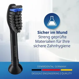 demirdental Aktivkohle Aufsteckbürste 8 St.