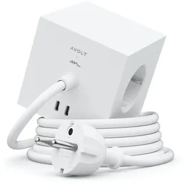 Avolt Square 1 Steckdosenleiste USB-C 30 W 1,8 m Opal White
