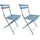 Hti-Living Basil Gartenstuhl 41 x 41 x 43 cm blau 2 St.