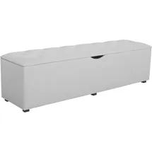 Home Affaire Hockerbank Knobbed mit Stauraum 160 x 42 x 40 cm Grau