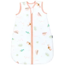 TupTam Baby Schlafsack 2.5 TOG – Warmer Winter Schlafsack Baby, OEKO-TEX, Ärmellos, Wattiert" Gr. 104, blau Tiere im meer), Größe: 104-110 - 104-110