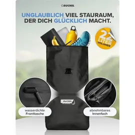 Büchel 3in1 Fahrradtasche Gepäckträger blau