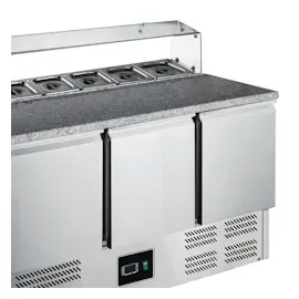 Saro Pizzatisch mit Glasaufsatz Modell EPS 903 G