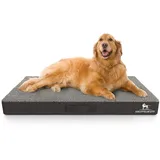 Knuffelwuff Hundematte Ellenie, Orthopädisch grau 65 cm x 100 cm