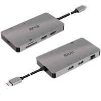 Club 3D USB Gen1 Typ-C 8-in-1 Hub mit 2x