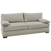 Luma-home schönes für dein zuhause Dauerschlafsofa Beige Textil, 2-Sitzer,