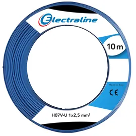 Electraline H07vu Kabel 1x2,5 10m Blau Krone - Electraline