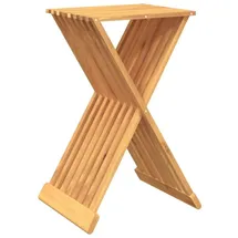 vidaXL Klapphocker Massivholz 40 x 70 x 33 cm Braun