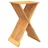 vidaXL Klapphocker Massivholz 40 x 70 x 33 cm Braun