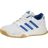 ADIDAS Kinder Indoorschuhe Tr-Schuh Interplay K, Weiß-Blau-Gum, 33