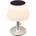GLOBO Solarleuchte Edelstahl 19,5x28 cm 10x LED warmweiß