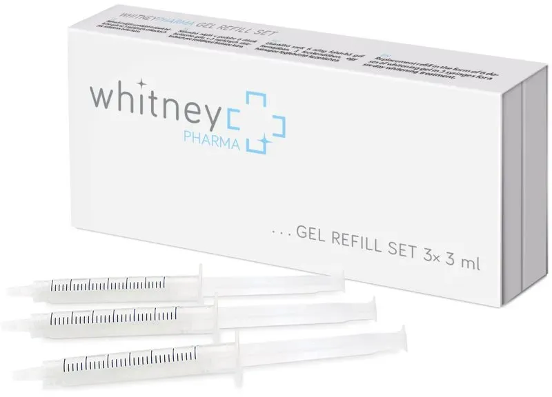 WhitneyPHARMA Gel refill set Refill-Packung für ein schonendes Bleaching 3x3 ml