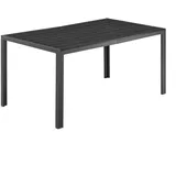 ALEOS. Milos Gartentisch 150 x 90 x 74 cm Grau