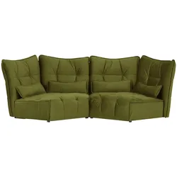 Einzelsofa  Jeaneva ¦ grün ¦ Maße (cm): B: 300 H: 101 T: 151.0