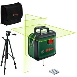 Bosch Kreuzlinien-Laser AdvancedLevel 360 Set, Stativ TT 150, eCommerce-Karton