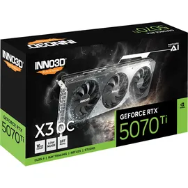 Inno3D GeForce RTX 5070 Ti X3 OC 16GB GDDR7, HDMI, 3x DP (N507T3-16D7X-176068N)