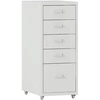 [en.casa] Kökar Schubladenschrank 69 x 28 x 41 cm Weiß