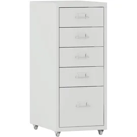 [en.casa] Kökar Schubladenschrank 69 x 28 x 41 cm Weiß