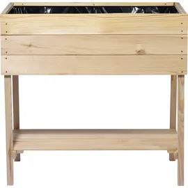 Dobar Hochbeet 80 x 40 x 78 cm Beige