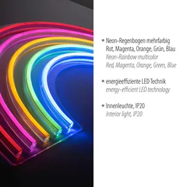 just light. Just light LED Dekoleuchte Rainbow 63 x 1,5 x 32 cm