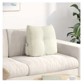 vidaXL Rückenkissen 45 x 24 x 50 cm creme 1-tlg.