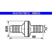 ATE Ventil, Unterdruckleitung