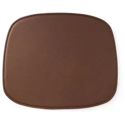 Normann Copenhagen - Sitzkissen zum Form Stuhl, Leder brandy
