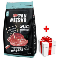 PAN MIĘSKO Schweinefleisch mit Wildschwein XL 9kg + Überraschung für den Hund (Rabatt für Stammkunden 3%)