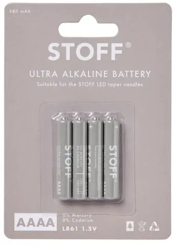 STOFF Nagel AAAA Battery, 4 pack