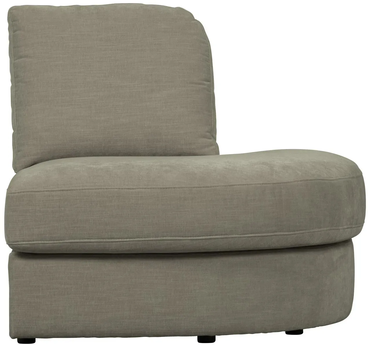 Modulsofa Family 1-Seat Eck-Element, eleganter Webstoff, modern, grau, flexible Verbindung
