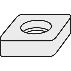 Pramet Wendeplatten-Unterlegscheibe ISO SNU 150310-R:GJ11 Brutto-G.7,83g Farbe Silber