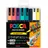 Uni-Ball POSCA Sneaker 8 St. 0,9 - 1,3 mm Mehrfarbig
