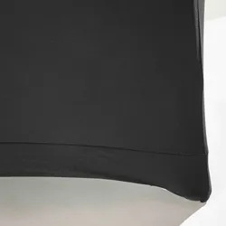 Oviala Business Elastische Tischdecke für runden Tisch 150cm schwarz