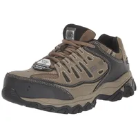 Skechers Herren Cankton Steel Toe BAU-Schuhe, Kieselstein/Schwarz, 42 EU - 42 EU