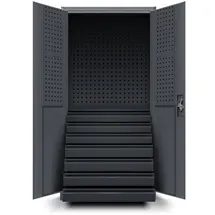 Jan Nowak Werkzeugschrank mit Schubladen DAREK 185 x 92 x 50 cm, Freizeit, Heimwerken, Werkzeugaufbewahrung