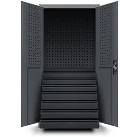 Jan Nowak Werkzeugschrank mit Schubladen DAREK 185 x 92 x 50 cm, Freizeit, Heimwerken, Werkzeugaufbewahrung