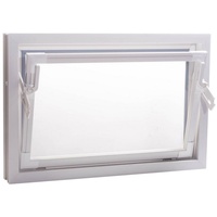 ACO Severin Ahlmann GmbH & Co. KG Kellerfenster ACO 60cm Nebenraumfenster Kippfenster Einfachglas Fenster weiß Kellerfenster, wärmeisolierende Kunststoff-Hohlkammerprofile weiß 60 cm x 40 cm