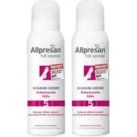 Allpresan Fuß spezial Nr. 5 Schaum-Creme gegen Schweißfüße - Fußcreme zur täglichen Pflege stark schwitzender Füße - 2x 125 ml